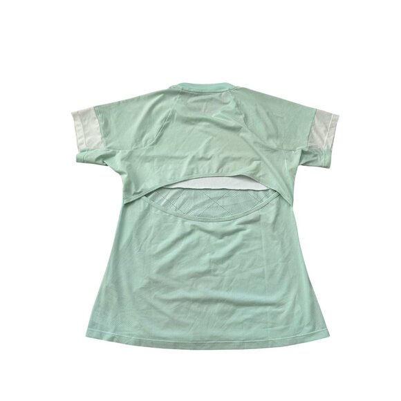 ASICS Women’s Mint Green Jersey Short Sleeve Top Size Large - Picture 7 of 8